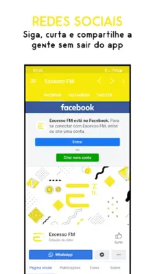 Excesso FM android App screenshot 1